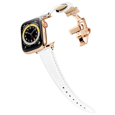 Damen Caiman-Serie Uhrenbänder (Roségold) ⌚